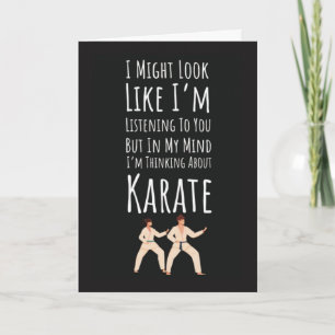 Cartes drôles de karaté sports combat autodéfense