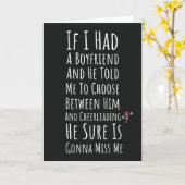 Cartes drôles de pom-pom girls Sport de pom-pom gi (Fleur jaune)