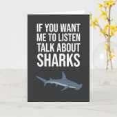 Cartes drôles de requin Humour océanique amusant p (Fleur jaune)