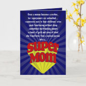 Cartes drôles du jour de mère, maman superbe (Fleur jaune)