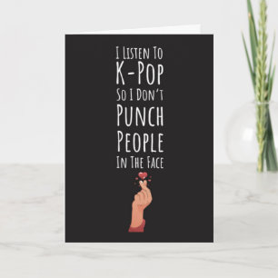 Cartes drôles Kpop Fille coréenne