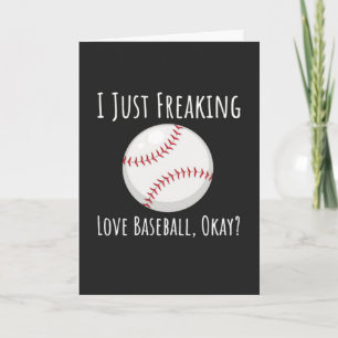 Cartes drôles pour amateur de baseball Joueur Enth