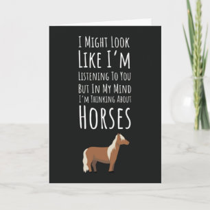 Cartes drôles pour amateurs de chevaux Équitation