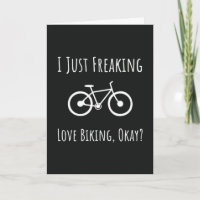 Cartes drôles pour amateurs de vélo Cycliste Cycli