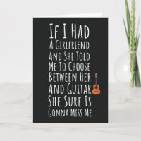 Cartes Drôles Pour Hommes Joueurs De Guitare Homme