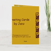 Cartes du 50e anniversaire de Janz (Dos)