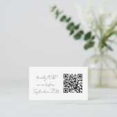 Cartes du boîtier de réponse du Mariage de code QR (Debout devant)