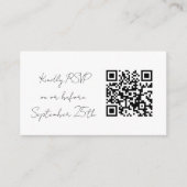 Cartes du boîtier de réponse du Mariage de code QR (Devant)