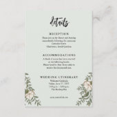 Cartes du boîtier du Faire-part de mariage à fleur (Devant)