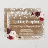 Cartes du boîtier du Mariage de réception d'hiver (Devant / Derrière)