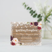 Cartes du boîtier du Mariage de réception d'hiver (Debout devant)