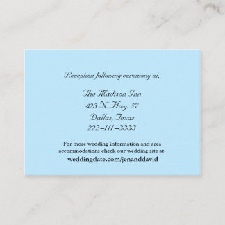 Cartes du boîtier Mariage bleu