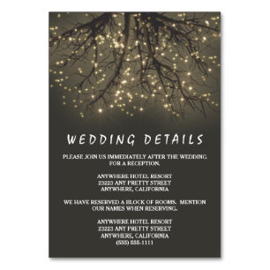 Cartes du boîtier Mariage de la branche de l'arbre