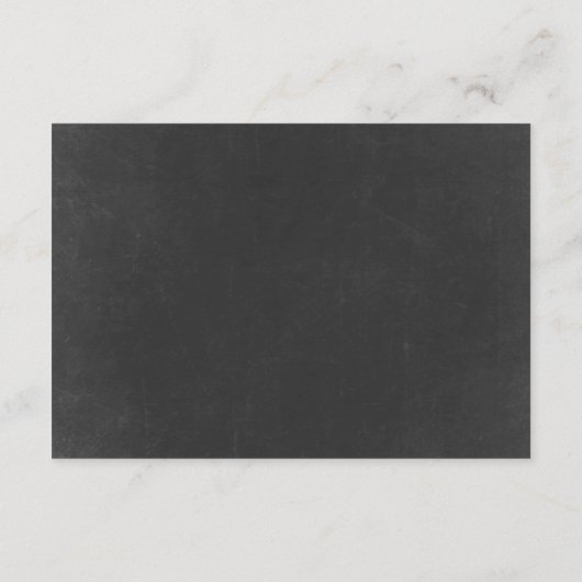 Cartes du boîtier Mariage en fleur de tableau noir (Dos)