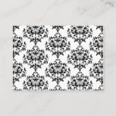 Cartes du boîtier Mariage noir, blanc et rose (Dos)