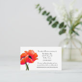 Cartes du boîtier Mariage Orange Poppies (Debout devant)