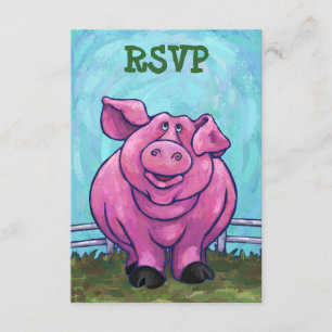 Cartes du centre RSVP de partie de porc