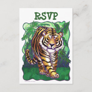 Cartes du centre RSVP de partie de tigre