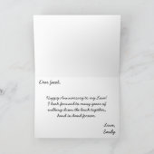 Cartes du coeur dans le Mari de sable Bonne Annive (Intérieur)