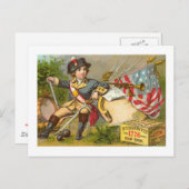 Cartes du Jour de l'Indépendance Vintages (Devant / Derrière)