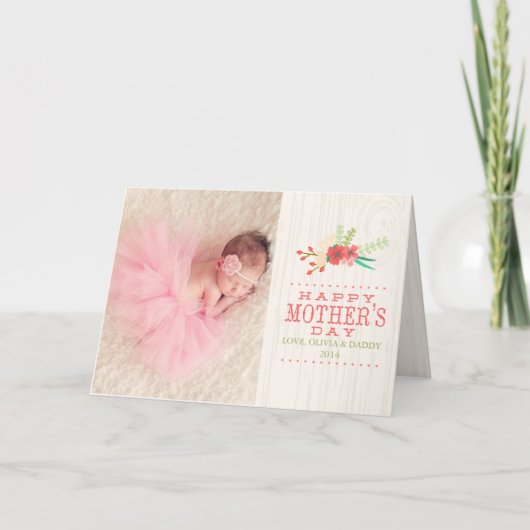 Cartes du jour de mère de région boisée (Devant)