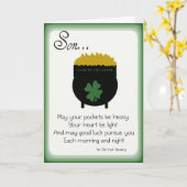 Cartes du jour de St Patrick pour le fils (Fleur jaune)