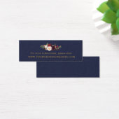 Cartes du site Mariage Floral Gold de Marsala Navy (Bureau)