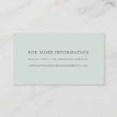 Cartes du site Mariage Sorbet | Pastel Green (Devant)