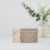 Cartes du site Web de la collection Mariage Burlap (Debout devant)