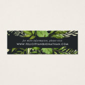 Cartes du site web de mariage du jardin de minuit  (Devant)