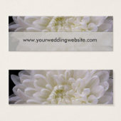 Cartes du site Web mariage blanc (Devant & derrière)