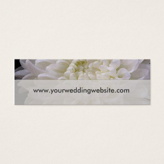 Cartes du site Web mariage blanc (Devant)
