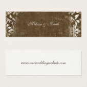 Cartes du site web mariage {Espresso} (Devant & derrière)