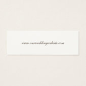 Cartes du site web mariage {Espresso} (Dos)