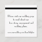 Cartes du site web Mariage "Genteel" (Devant)