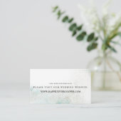 Cartes du site Web Mariage Ombre Watercolor | VERT (Debout devant)
