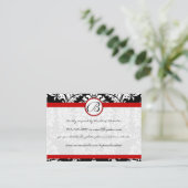 Cartes du site Web RedTrim Black Damask Response (Debout devant)
