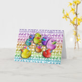 CARTES - Duckies en caoutchouc Pop Art (Fleur jaune)