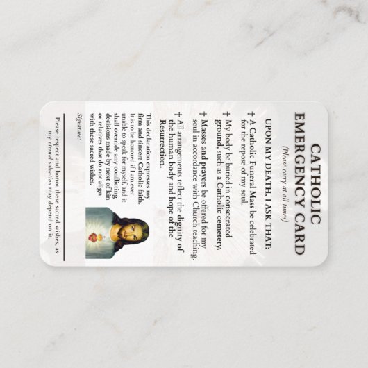 Cartes d'urgence (Dos)