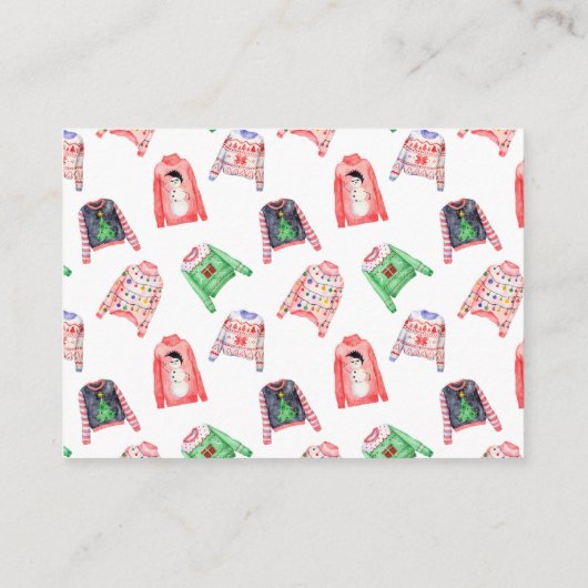 Cartes électorales moches du pull de Noël (Dos)