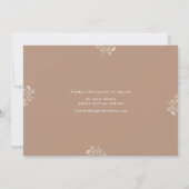 Cartes 'Élégant Taupe' pour annoncer votre mariage (Dos)