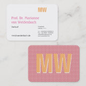 Cartes élégantes (Devant / Derrière)