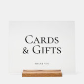 Cartes élégantes + Cadeaux Mariage Signal noir (Recto)