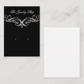 Cartes élégantes d'affichage de bijoux de boucle (Devant / Derrière)