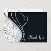 Cartes élégantes de Merci (Devant / Derrière)