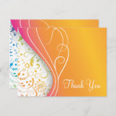 Cartes élégantes de Merci (Devant / Derrière)