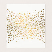 Cartes élégantes d'endroit des confettis | de (Intérieur déplié)