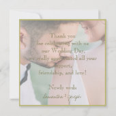 Cartes élégantes Merry & Mariées 2 Photos  (Dos)