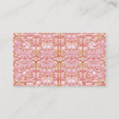 Cartes élégantes pour boîtier Mariage rose, or et (Dos)