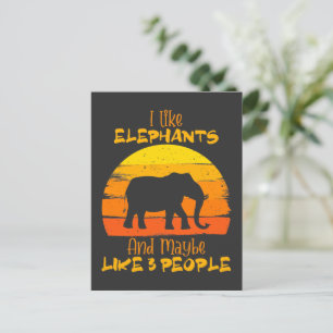 Cartes éléphantes, Carte Eléphant, Vintage